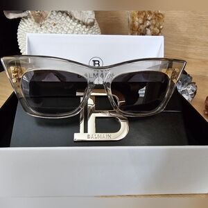 Balmain 55mm Cat Eye Sunglasses.